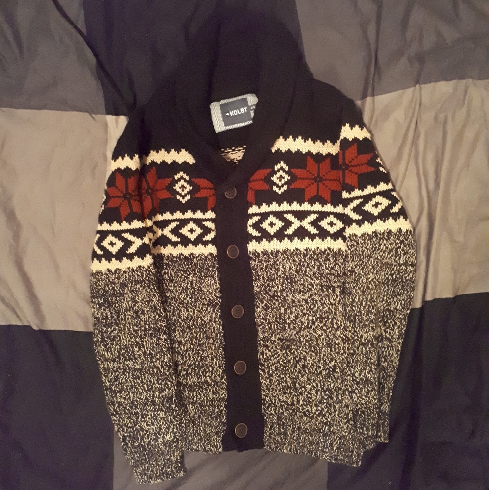 Mens knit cardigan